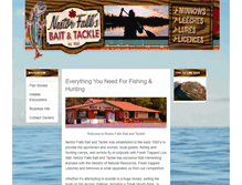 Tablet Screenshot of nestorfallsbaitandtackle.com